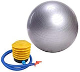 GYM BALL EXERCISE BALL  ANTI BURST YOGA BALL WITH QUICK PUMP 75CM